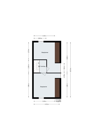 Floorplan - Zandstraat 9, 4614 CA Bergen op Zoom